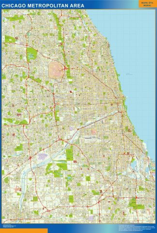 chicago mapa para imanes