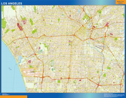 los angeles mapa para imanes