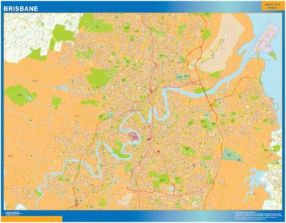 mapa Brisbane