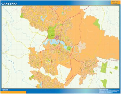 mapa Canberra