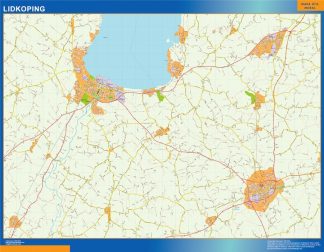 mapa Lidkoping