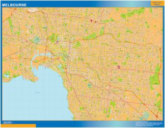 mapa Melbourne
