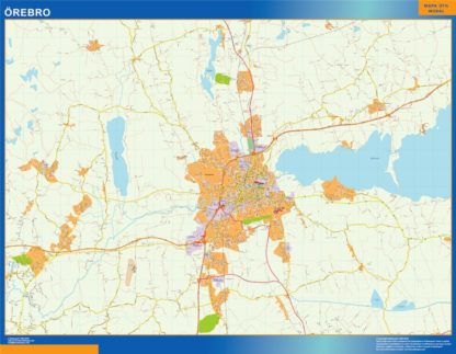 mapa Orebro