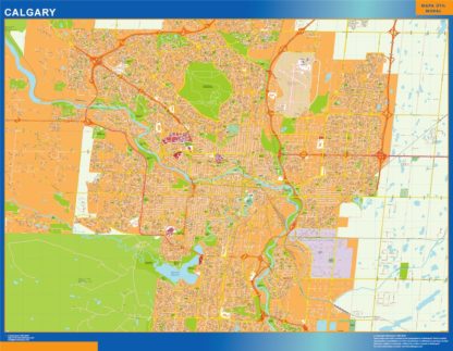 mapa calgary