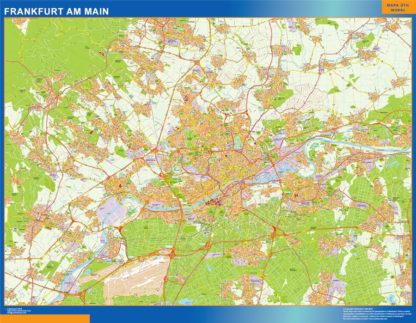 mapa frankfurt am main