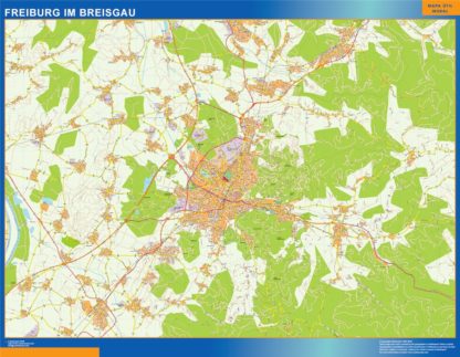 mapa freibug im breisgau