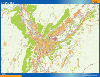 mapa grenoble