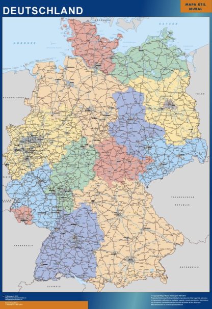 mapa imanes alemania