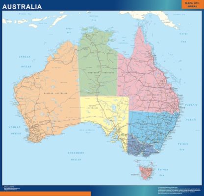 mapa imanes australia