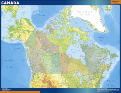 mapa imanes canada