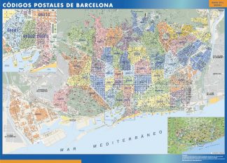 mapa imanes codigos postales barcelona