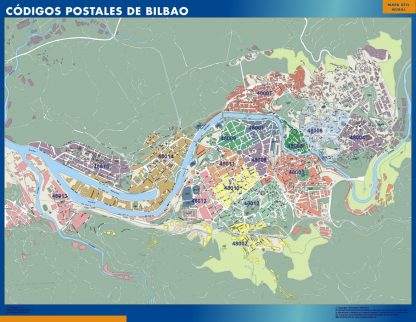 mapa imanes codigos postales bilbao