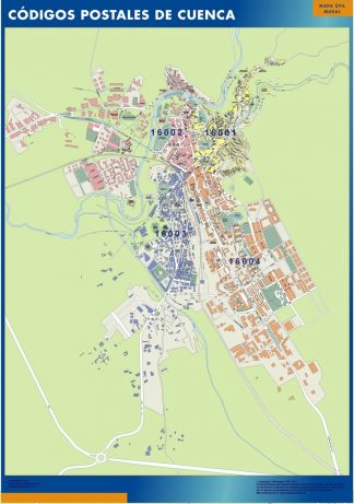 mapa imanes codigos postales cuenca