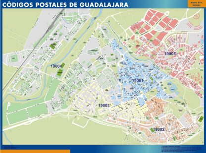 mapa imanes codigos postales guadalajara