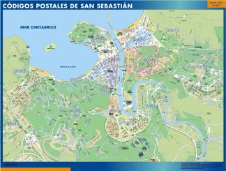 mapa imanes codigos postales san sebastian