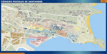 mapa imanes codigos postales santander