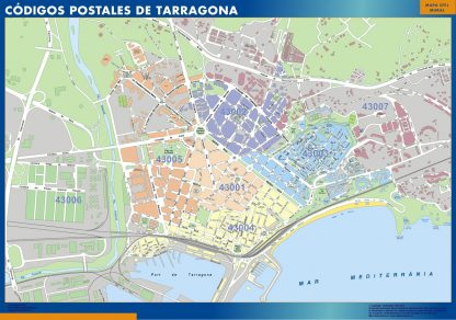 mapa imanes codigos postales tarragona