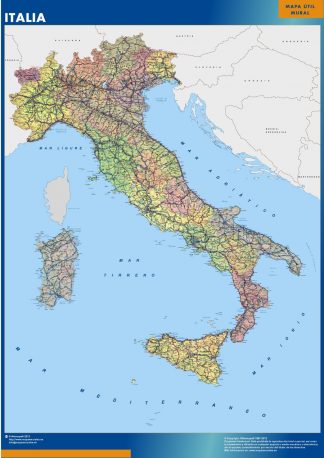 mapa imanes italia