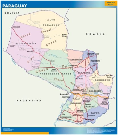 mapa imanes paraguay