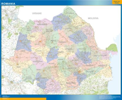 mapa imanes rumania