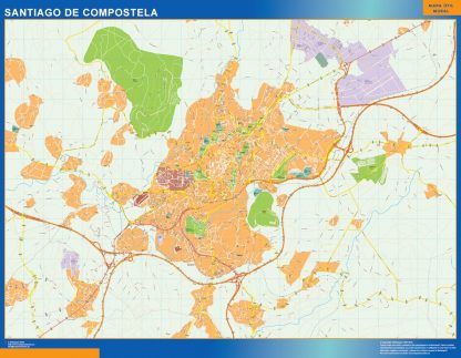 mapa imanes santiago de compostela