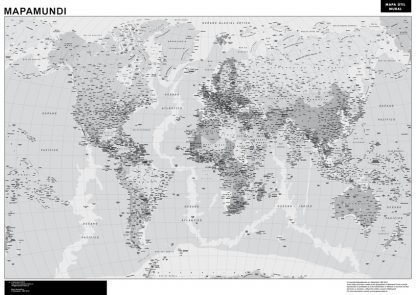 mapa imantado mundo blanco negro