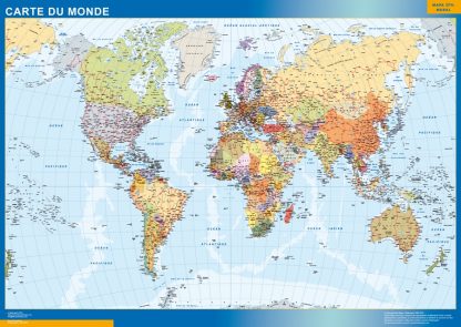 mapa imantado mundo frances