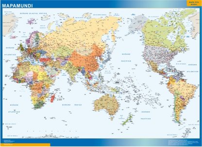 mapa imantado mundo pacifico