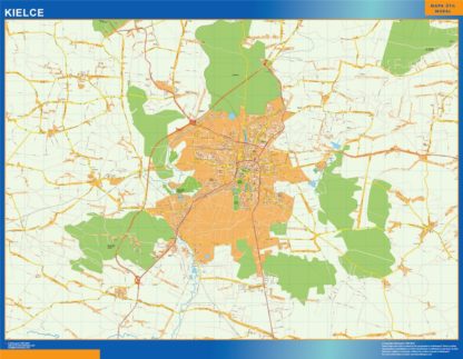 mapa kielce