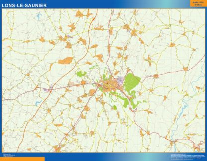 mapa lons le saunier