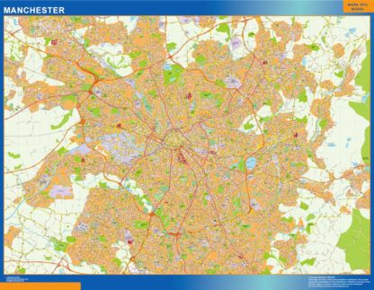 mapa manchester