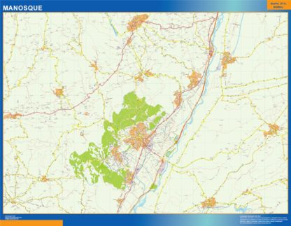 mapa manosque