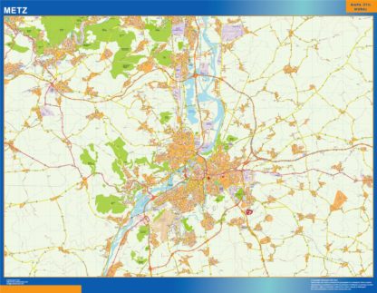 mapa metz