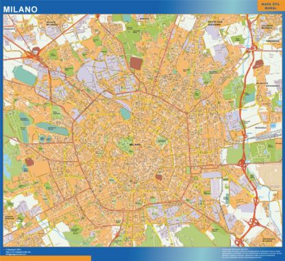 mapa milano