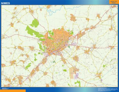 mapa nimes