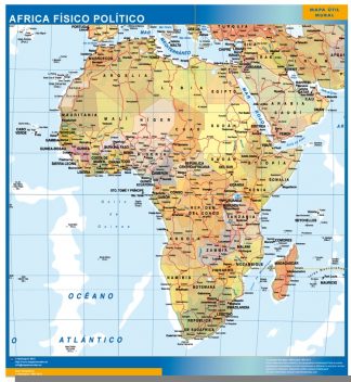 mapa pizarra africa
