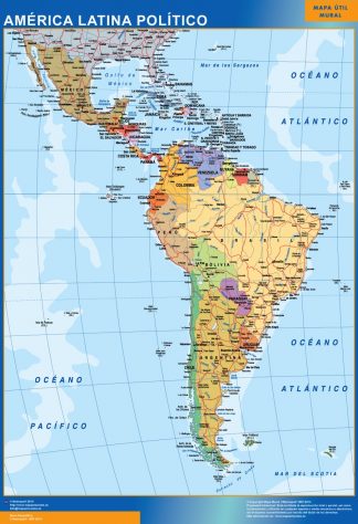 mapa pizarra america latina