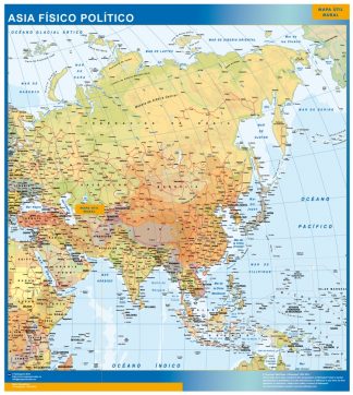 mapa pizarra asia