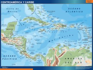 mapa pizarra centroamerica