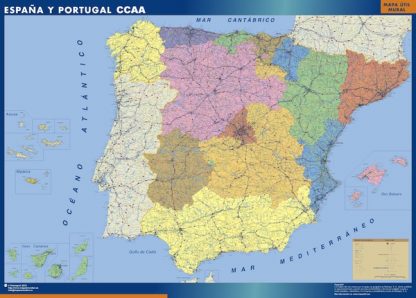 mapa pizarra magnetico espana autonomias