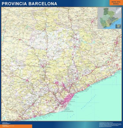 mapa provincia barcelona