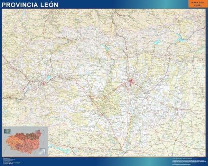 mapa provincia leon