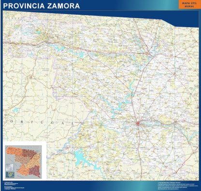 mapa provincia zamora