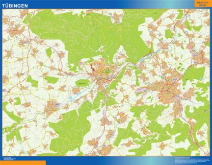 mapa tubingen