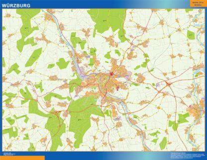 mapa wurzburg