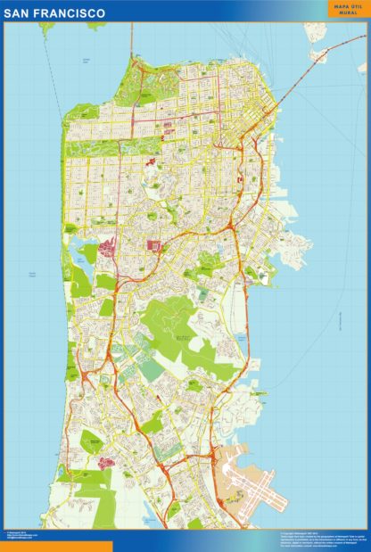 san francisco mapa para imanes