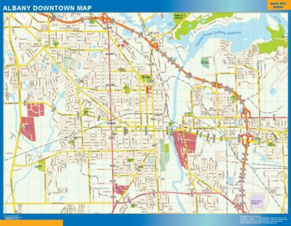 Albany Mapa Imantado Magnetico