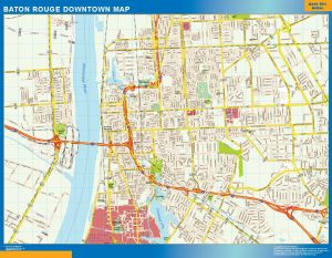 Baton Rouge Mapa Imantado Magnetico
