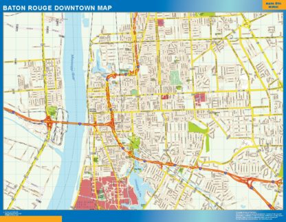 Baton Rouge Mapa Imantado Magnetico