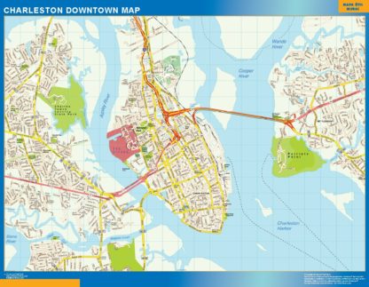 Charleston Mapa Imantado Magnetico